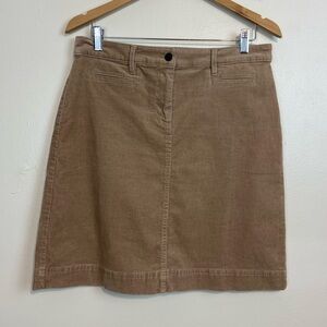 Talbots Petites Tan Corduroy Skirt